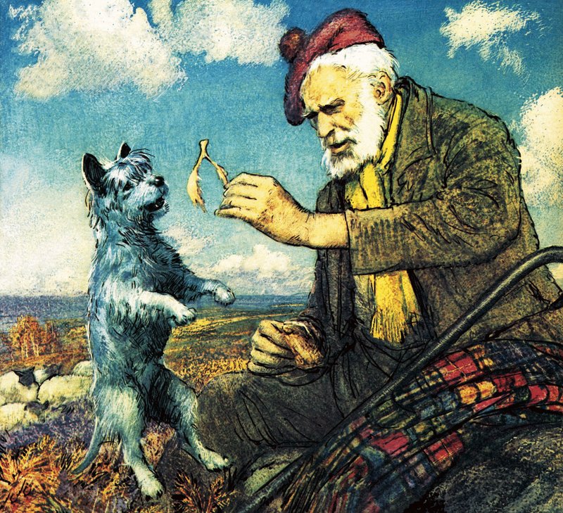 Greyfriars Bobby és Auld Jock alkotó: John Millar Watt