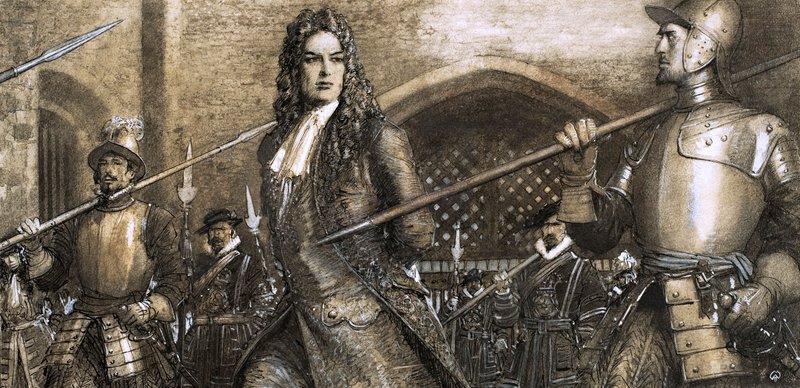 Az áruló herceg, Marlborough hercege (gouache, papír) alkotó: John Millar Watt