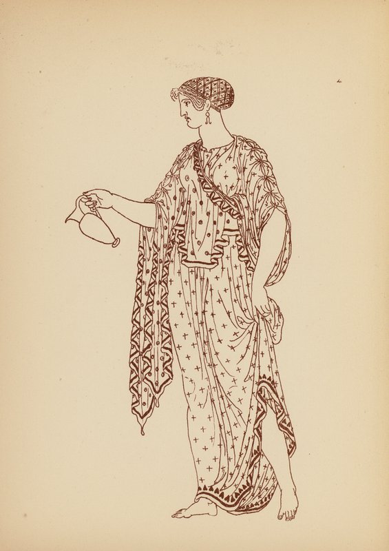 Ókori görög női viselet (litográfia) alkotó: John Moyr Smith