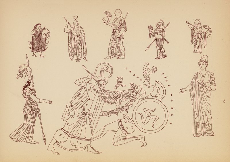 Ókori görög női viselet (litográfia) alkotó: John Moyr Smith
