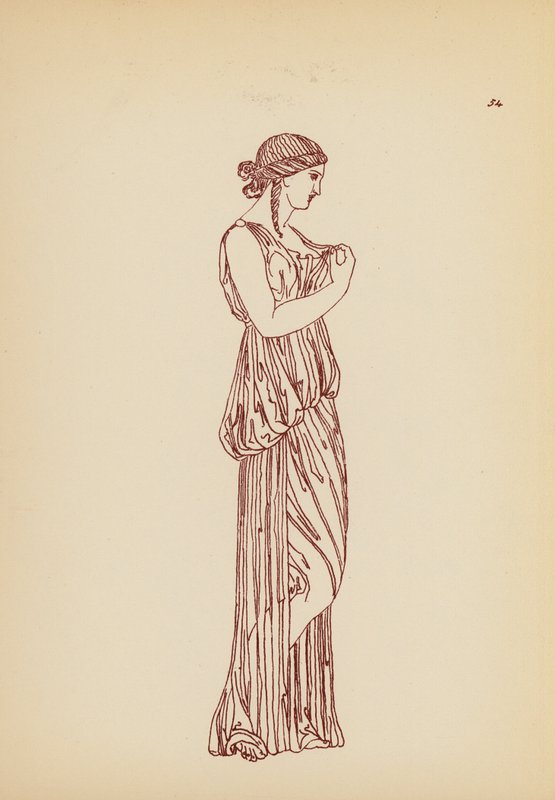 Ókori görög női viselet (litográfia) alkotó: John Moyr Smith