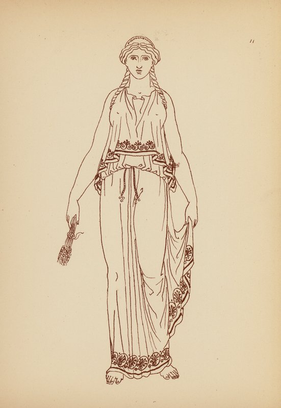 Ókori görög női viselet (litográfia) alkotó: John Moyr Smith