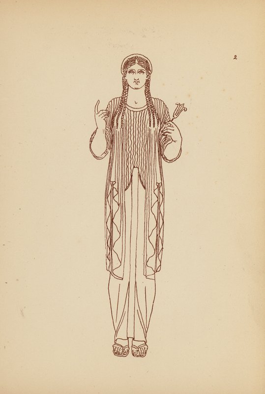 Ókori görög női viselet (litográfia) alkotó: John Moyr Smith