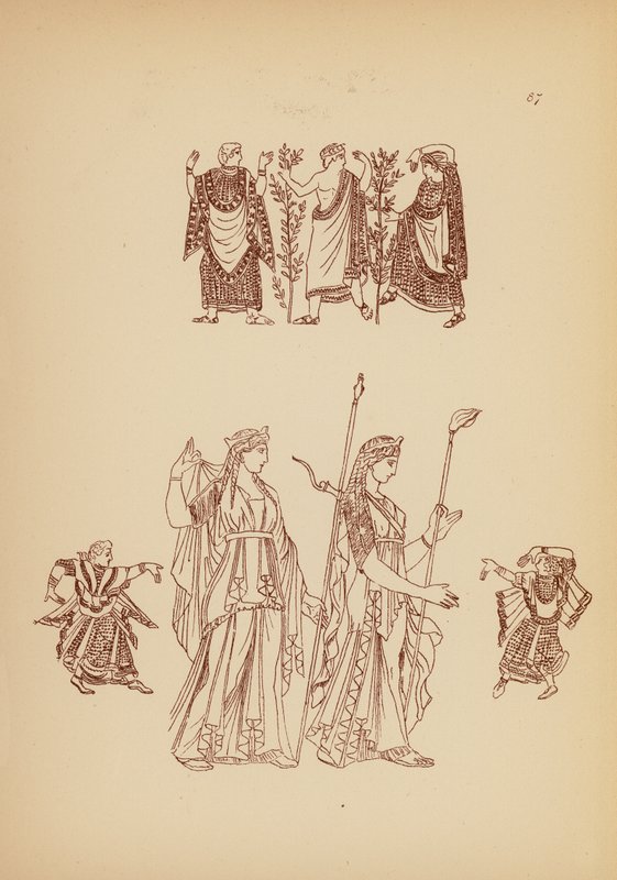 Ókori görög női viselet (litográfia) alkotó: John Moyr Smith