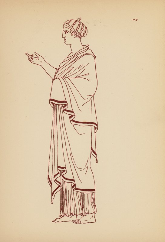 Ókori görög női viselet (litográfia) alkotó: John Moyr Smith