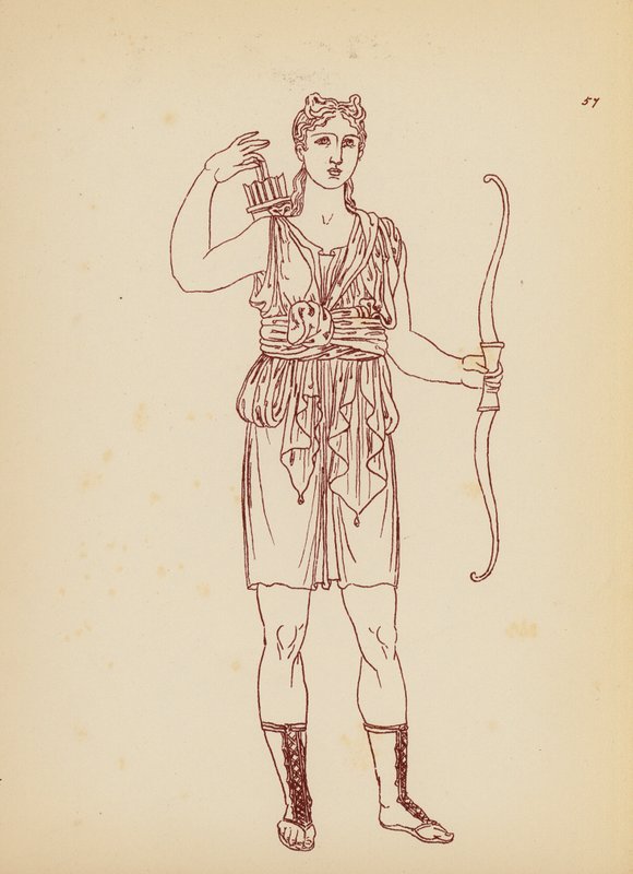 Ókori görög női viselet (litográfia) alkotó: John Moyr Smith