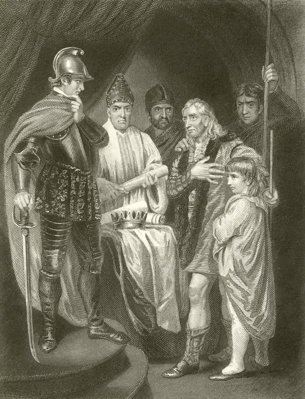 Balliol átadja koronáját I. Edwardnak alkotó: John Opie