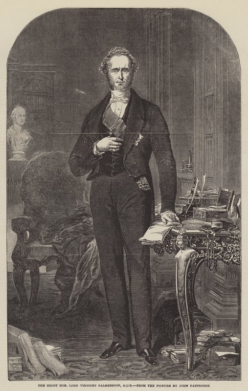 The Right Honorable Lord Palmerston vikomt, GCB alkotó: John Partridge