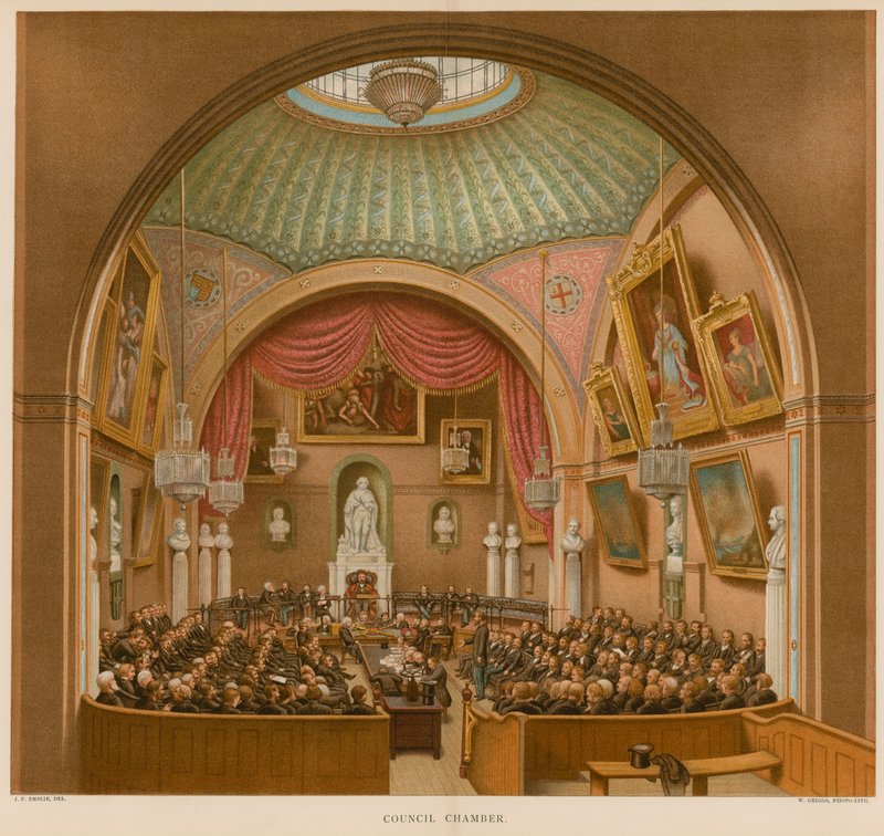 Tanácsháza, Guildhall, London alkotó: John Phillipp Emslie