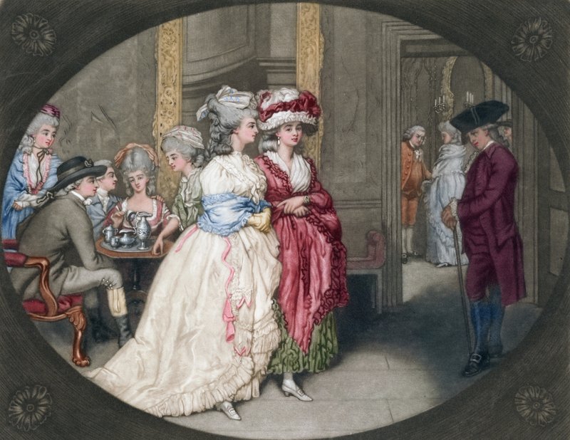 A sétány a Carlisle-házban, 1781 alkotó: John Raphael Smith