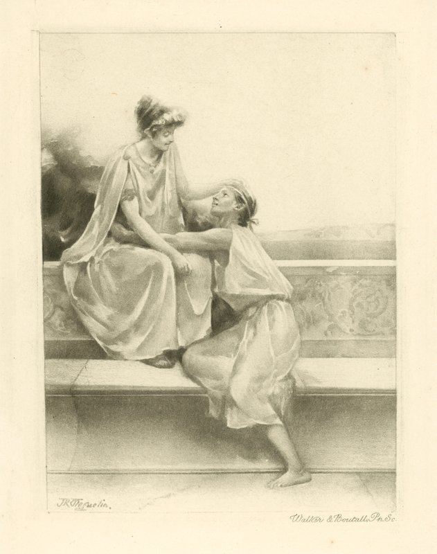 Illusztráció Catullus verseihez (mélynyomás) alkotó: John Reinhard Weguelin