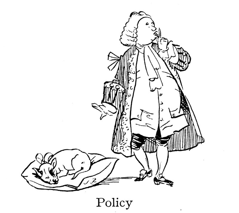 Sir Robert Walpole, Politika, Hazudjanak az alvó kutyák alkotó: John Reynolds