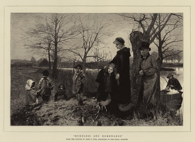 Hajléktalanok és hazatérők alkotó: John Robertson Reid