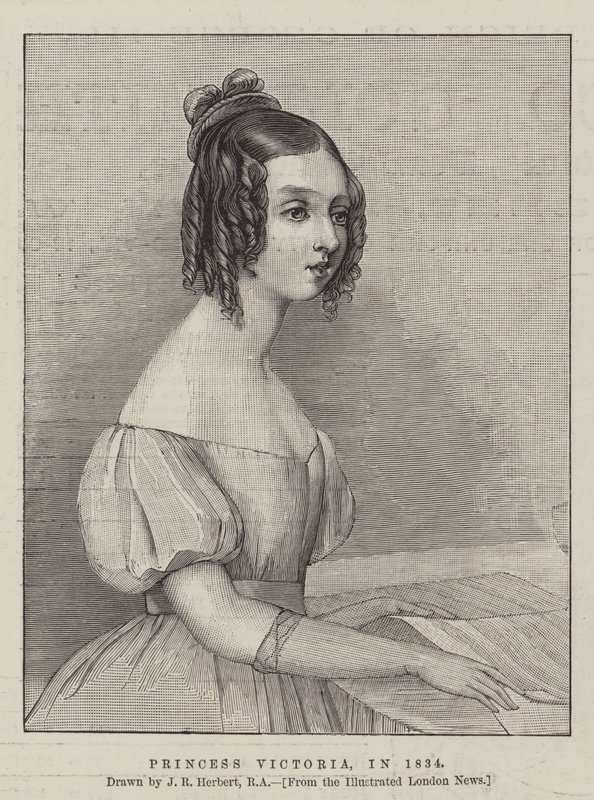 Viktória hercegnő 1834-ben alkotó: John Rogers Herbert