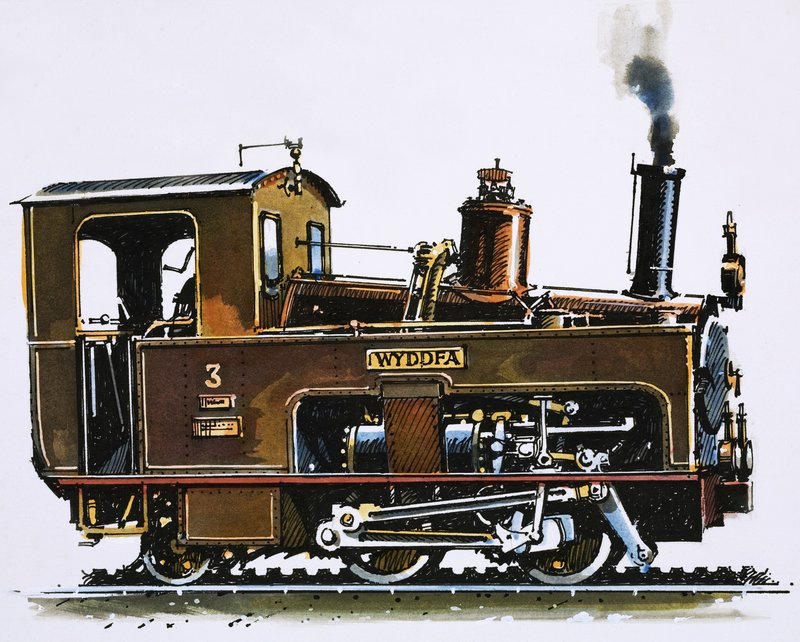 A sebesség és az erő világa: A Snowdon Mountain Railway mozdonya alkotó: John S. Smith