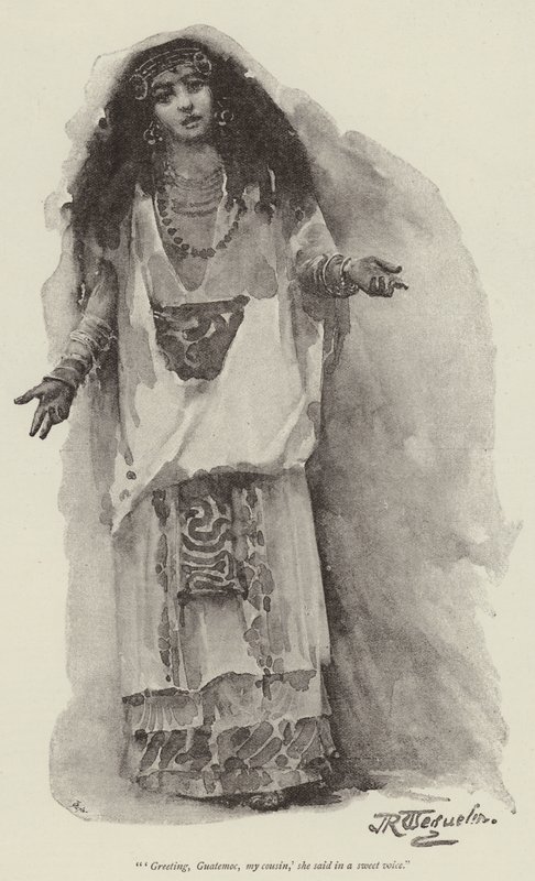 Montezuma lánya, H Rider Haggard alkotó: John Seymour Lucas