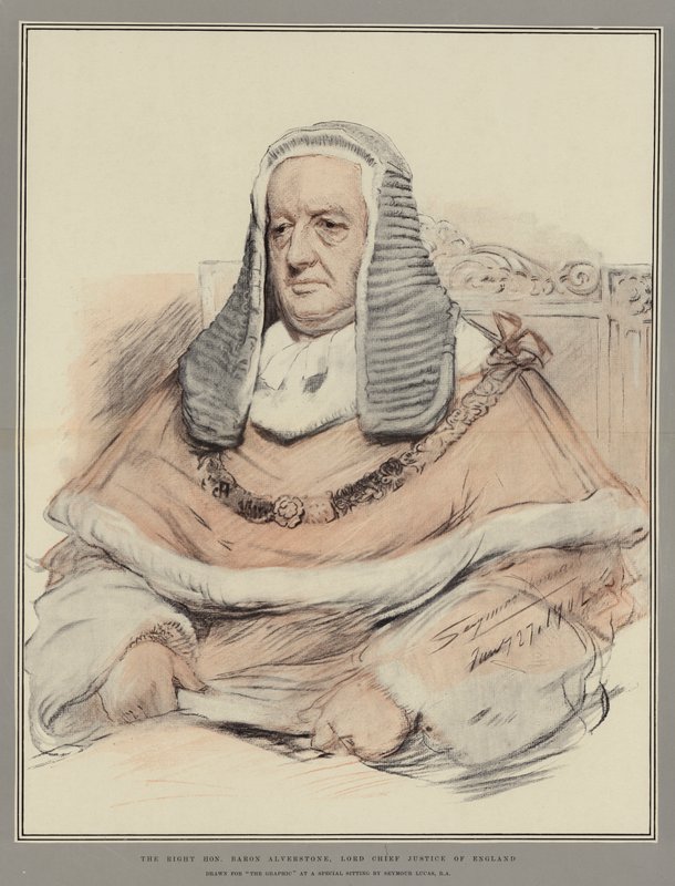 A méltó tisztelt Alverstone báró, Anglia főbírója alkotó: John Seymour Lucas