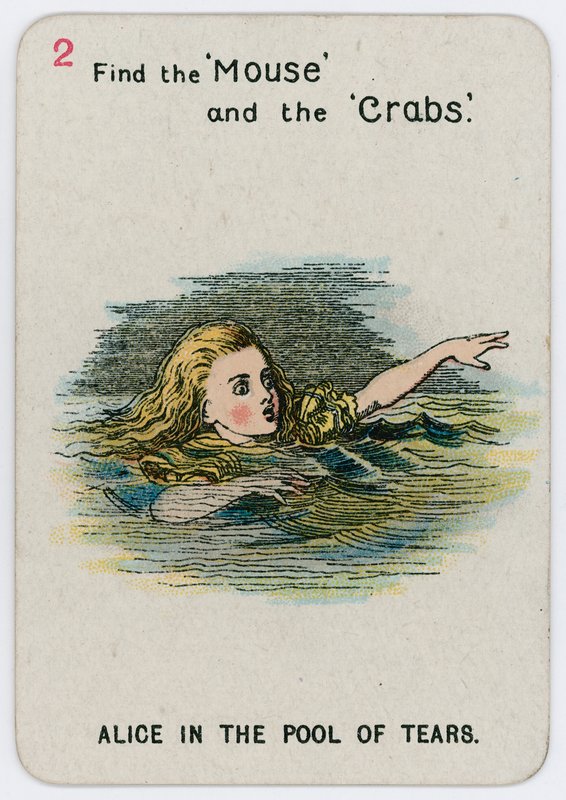Alice a könnyek medencéjében alkotó: John Tenniel