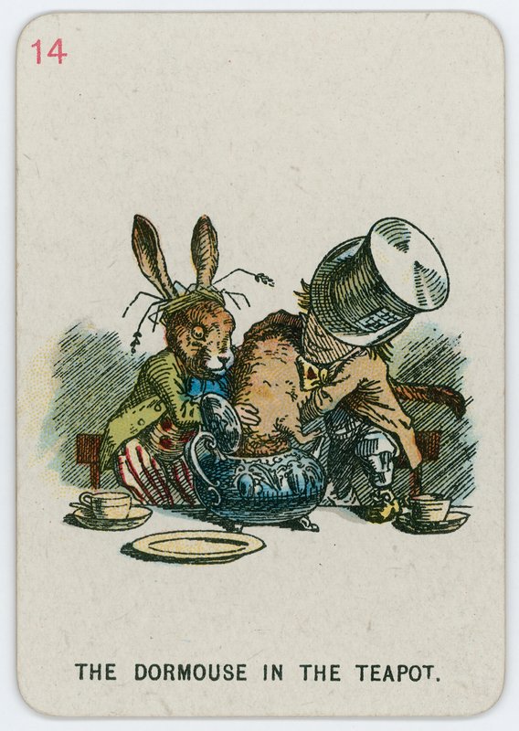 Dormouse a teáskannában alkotó: John Tenniel