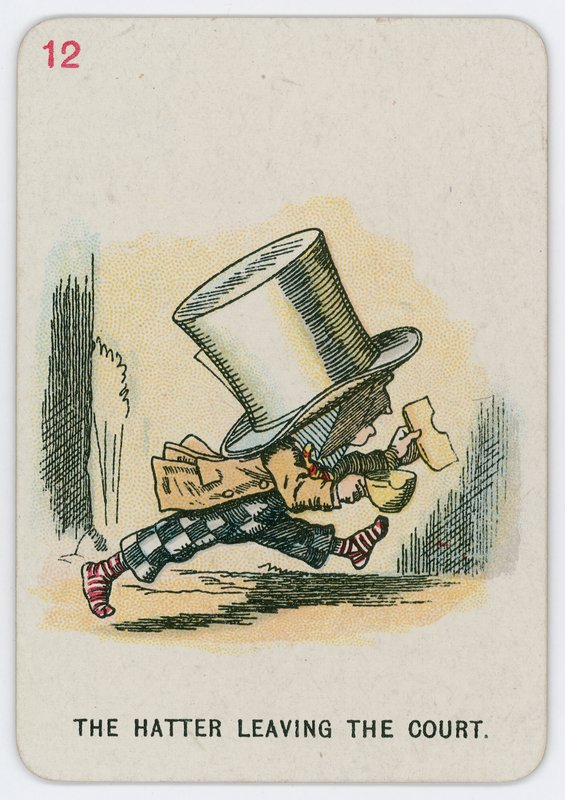 A Kalapos elhagyja az udvart alkotó: John Tenniel