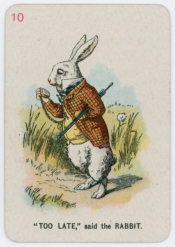 Túl késő mondta a Nyúl alkotó: John Tenniel