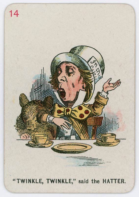 Csillogás, Csillogás mondta a Kalapos alkotó: John Tenniel