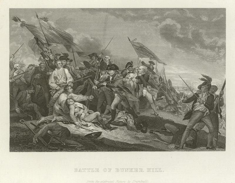 Bunker Hill csata alkotó: John Trumbull