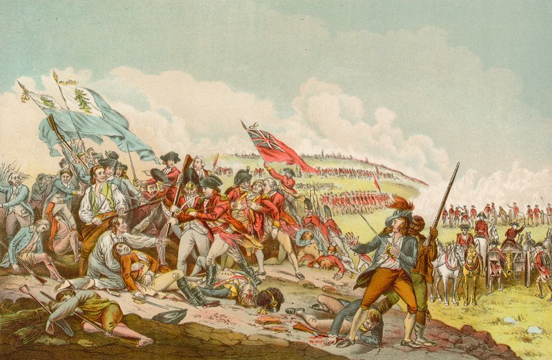 Bunker Hill csata alkotó: John Trumbull