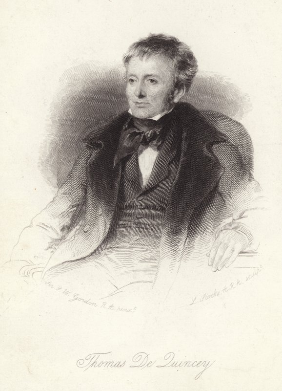 Thomas de Quincey angol író alkotó: John Watson Gordon