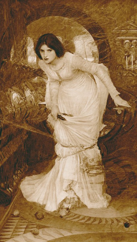 The Lady of Shalott (fotónyomat) alkotó: John William (after) Waterhouse