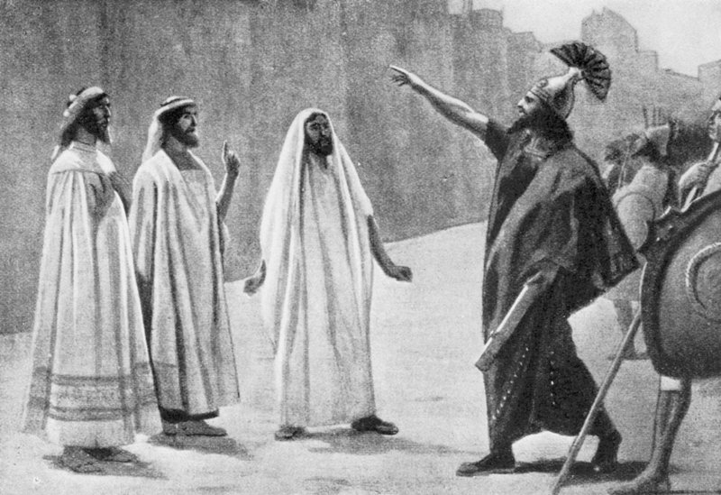 Rabsake Jeruzsálem falai előtt, Kr. e. 701 (litográfia) alkotó: Jose (after) Villegas y Cordero