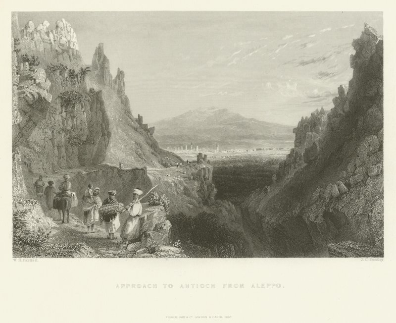 Antiochia megközelítése Aleppó felől, 1837 alkotó: Joseph Clayton Bentley