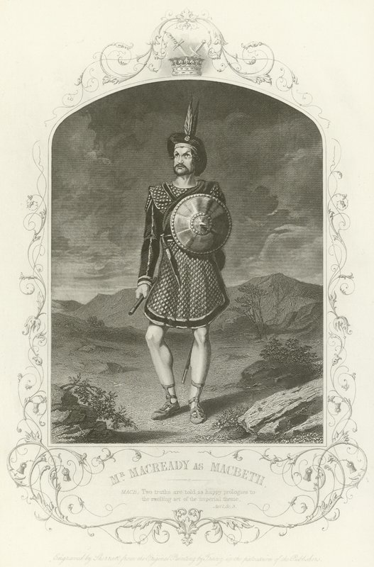 Mr Macready mint Macbeth, I. felvonás, iii. jelenet alkotó: Joseph Kenny Meadows