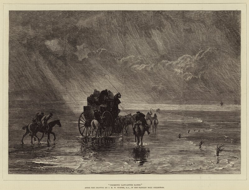 Átkelés Lancaster Sands-on alkotó: Joseph Mallord William Turner
