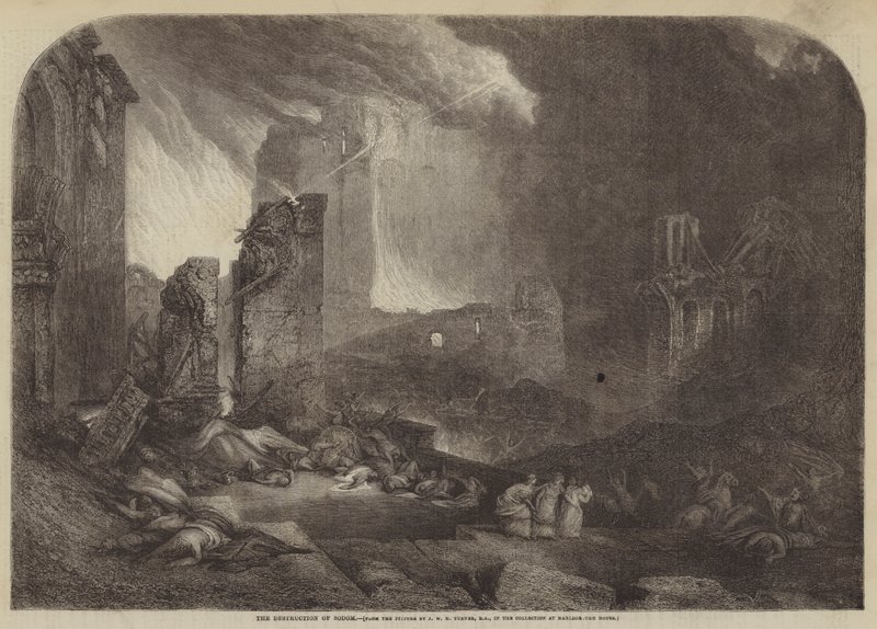 Szodoma pusztulása alkotó: Joseph Mallord William Turner