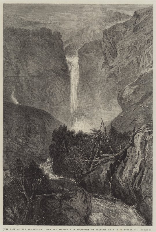 A Reichenbach bukása alkotó: Joseph Mallord William Turner