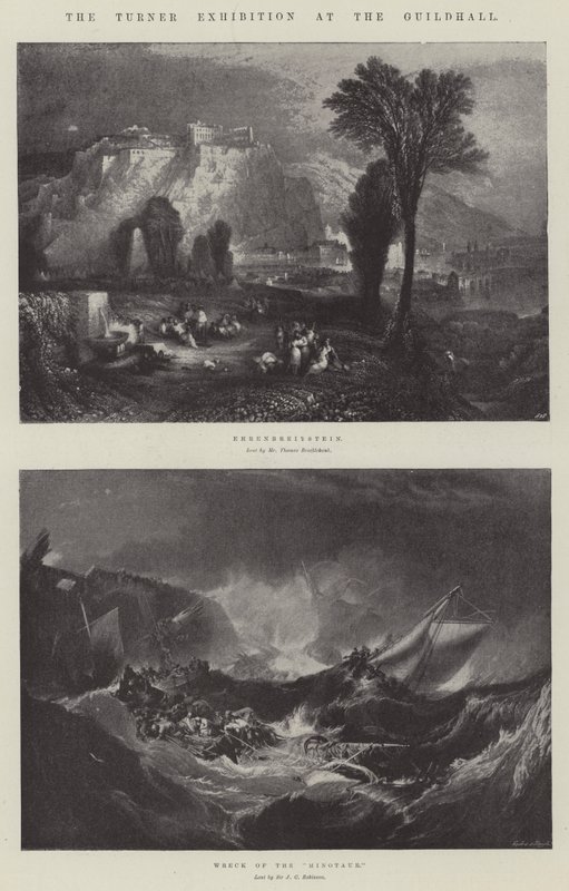 A Turner-kiállítás a Guildhallban alkotó: Joseph Mallord William Turner