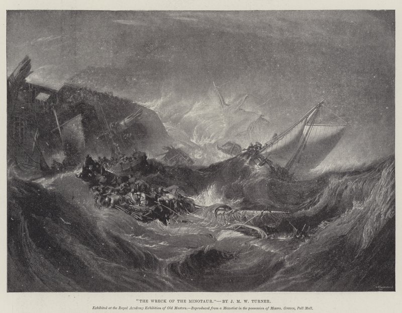 A Minotaurusz roncsa alkotó: Joseph Mallord William Turner