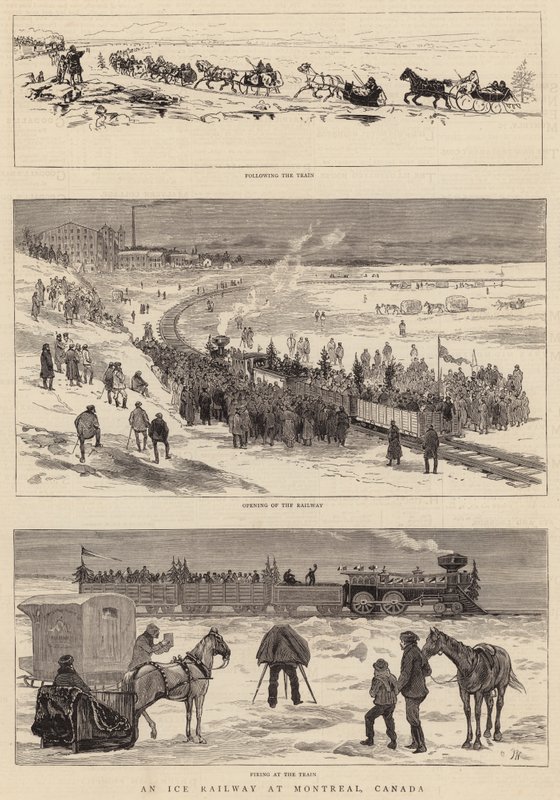 Jégvasút Montrealban, Kanadában alkotó: Joseph Nash