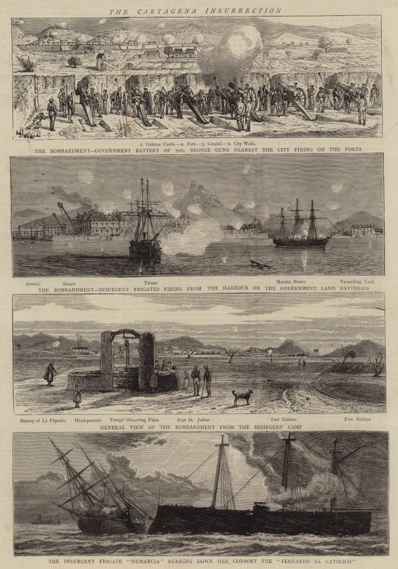 A cartagenai felkelés alkotó: Joseph Nash