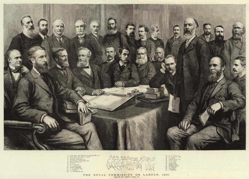 A Királyi Munkaügyi Bizottság, 1891 alkotó: Joseph Nash