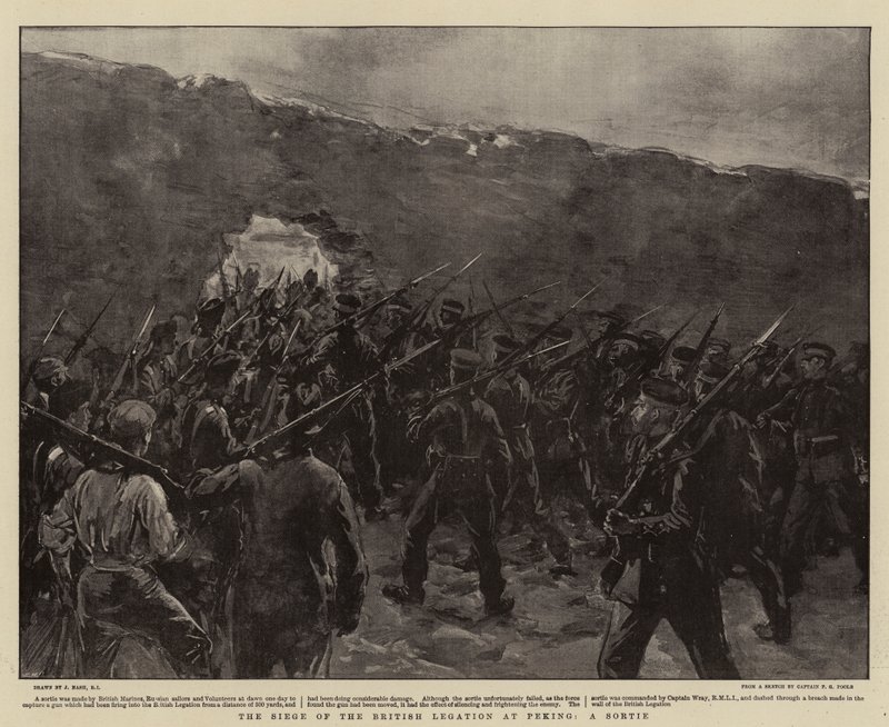 A brit pekingi követség ostroma, A Sortie alkotó: Joseph Nash