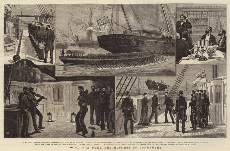 Connaught hercegével és hercegnőjével alkotó: Joseph Nash