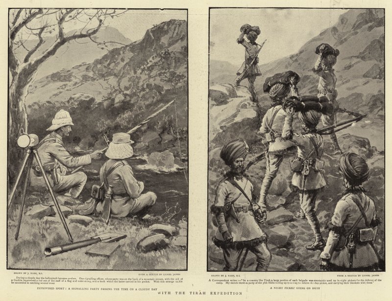 A Tirah Expedícióval alkotó: Joseph Nash