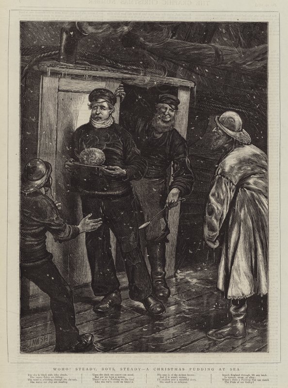 Hú! Steady, fiúk, Steady, karácsonyi puding a tengeren alkotó: Joseph Nash