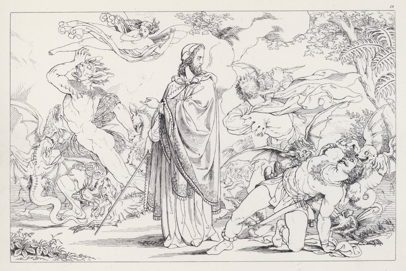 Shakespeares: A vihar, IV. felvonás, 1. jelenet alkotó: Joseph Noel after Paton
