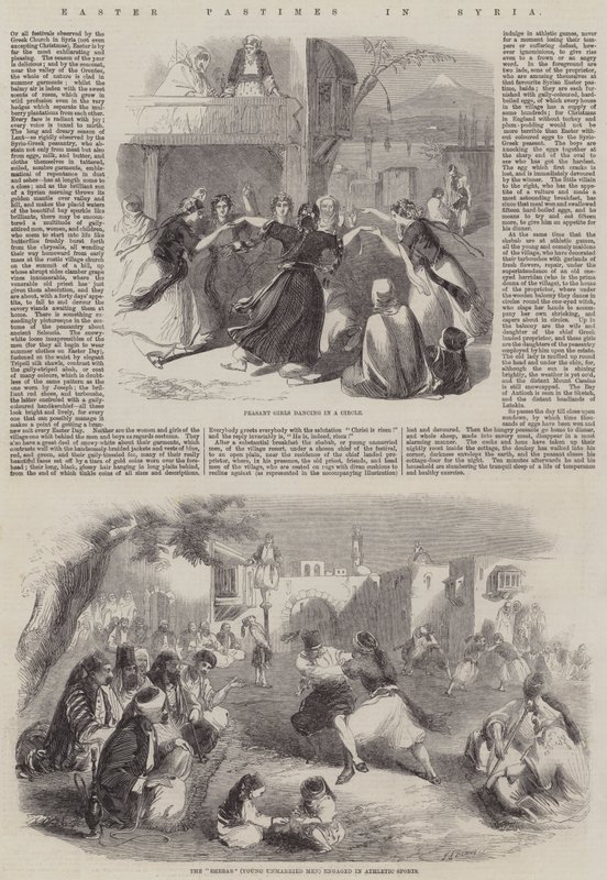 Húsvéti időtöltés Szíriában alkotó: Joseph Austin Benwell
