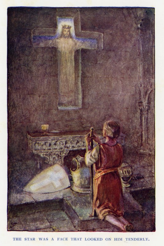 Illusztráció: Sir Knight of the Splendid Way (színes litó) alkotó: Joseph (after) Finnemore