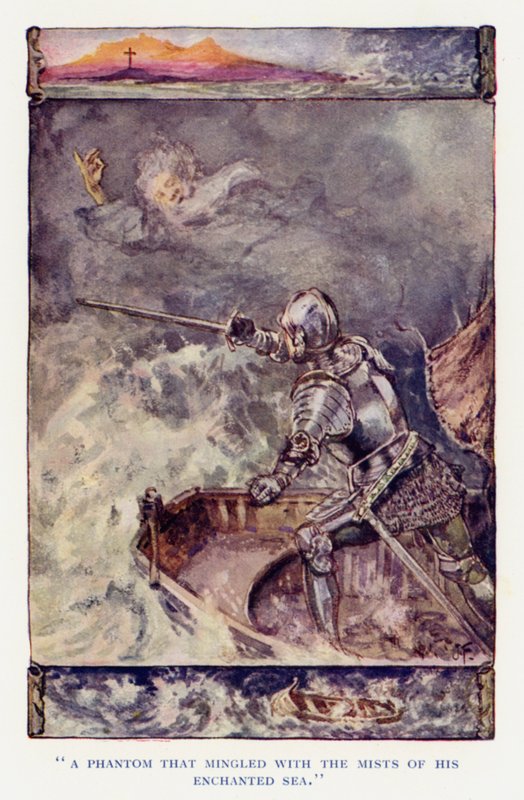 Illusztráció: Sir Knight of the Splendid Way (színes litó) alkotó: Joseph (after) Finnemore