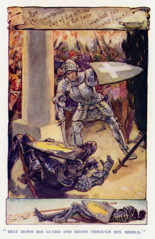 Illusztráció: Sir Knight of the Splendid Way (színes litó) alkotó: Joseph (after) Finnemore